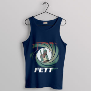 Boba Fett Meme James Bond 007 Navy Tank Top