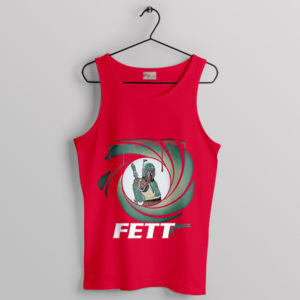 Boba Fett Meme James Bond 007 Red Tank Top