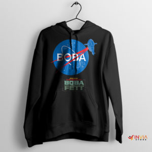 Boba Fett NASA Moon Mission Black Hoodie