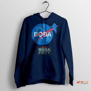 Boba Fett NASA Moon Mission Navy Hoodie