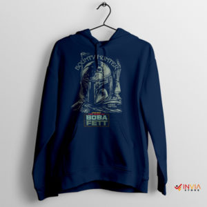 Boba Fett Pursuit Classic Bounty Hunter Navy Hoodie