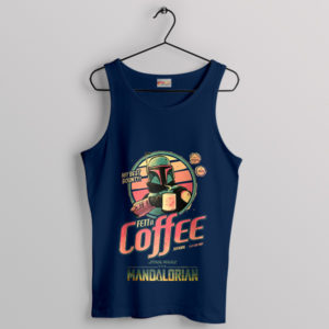 Boba Fett Tatooine Coffee Galaxy Navy Tank Top