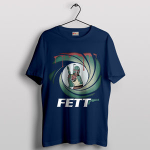 Boba Fett The Spy James Bond Navy T-Shirt