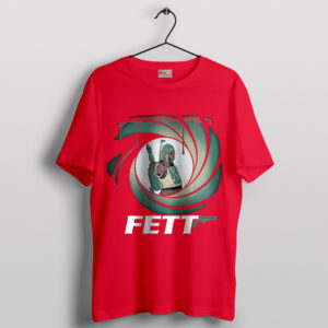 Boba Fett The Spy James Bond Red T-Shirt