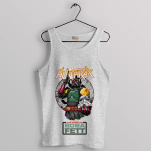 Boba Fett in Anthrax Style Band Sport Grey Tank Top