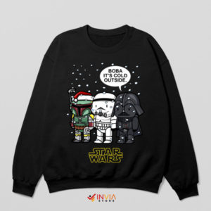 Boba, Trooper, Vader Galactic Cold Black Sweatshirt