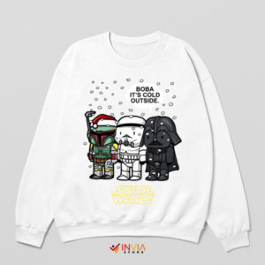 Boba, Trooper, Vader Galactic Cold White Sweatshirt