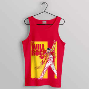 Bohemian Rhapsody Kill Bill Style Red Tank Top