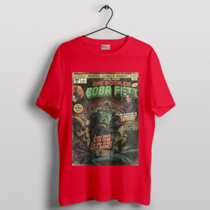 Book Boba Fett Tatooine Adventures Red T-Shirt