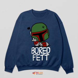 Bounty Hunter Chic Bored Fett Navy Sweatshirt