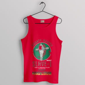 Bounty Hunter Ride Boba Fett Slave 1 Red Tank Top