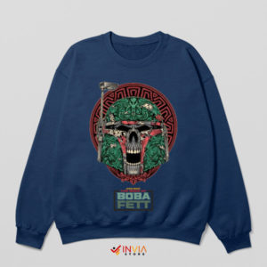 Bounty Hunter Skull Face Boba Fett Navy Sweatshirt