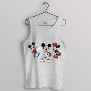 Brands Luxury Fashion Mickey Minnie Sport Grey Tank Top