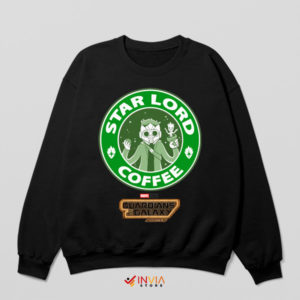 Brewed to the Star-Lord Coffeehouse Black Sweatshirt