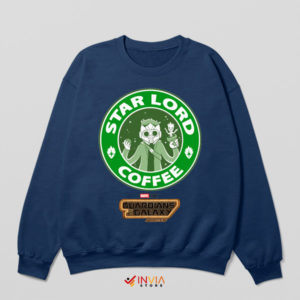 Brewed to the Star-Lord Coffeehouse Navy Sweatshirt