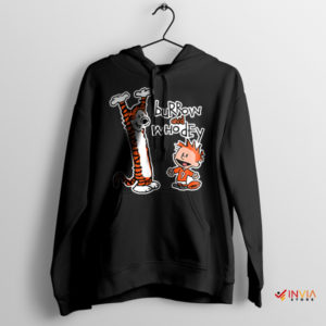 Calvin and Hobbes Join Who Dey Balck Hoodie