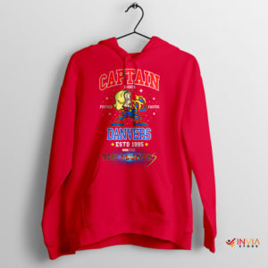 Captain Marvel Danvers Fighting Irish Red Hoodie