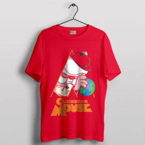 Cartoon Brain Pinky A Clockwork Movie Red T-Shirt