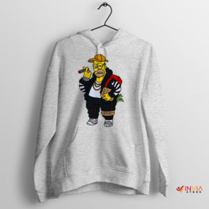 Cartoon Homer Donut Hypebeast Sport Grey Hoodie