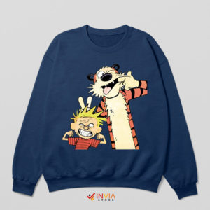 Cartoon Magic by Bill Watterson Navy Sweatshirt