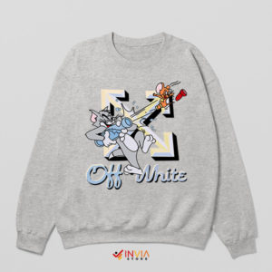 Cartoon Off White Tom and Jerry Sweatshirt