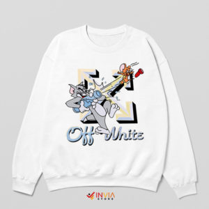 Cartoon Off White Tom and Jerry Sweatshirt