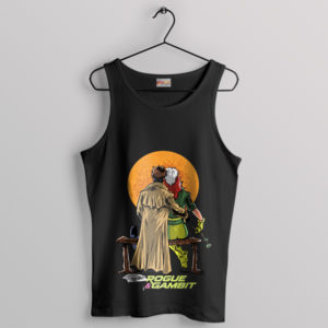 Celebrate Love Rogue and Gambit Moon Black Tank Top