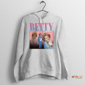 Celebrating Betty White Vintage Sport Grey Hoodie