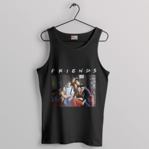 Central Perk Crew Friends Characters Black Tank Top