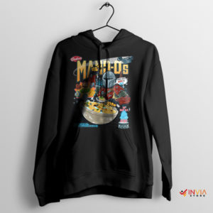 Cereal Galactic Flavor Mandalorian Black Hoodie