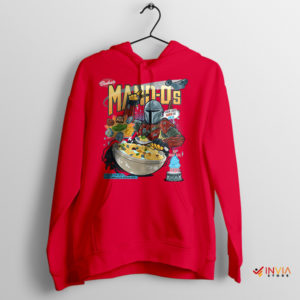 Cereal Galactic Flavor Mandalorian Red Hoodie