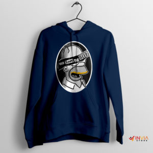 Cheers to the Queen of Beers Homer Navy Hoodie