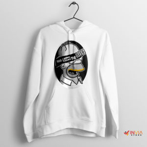 Cheers to the Queen of Beers Homer White Hoodie