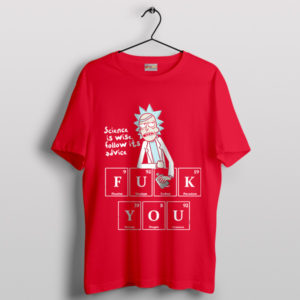 Chemistry Rick Sanchez Elements Table Red T-Shirt