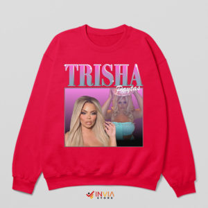 Chic and Glamorous Trisha Paytas Red Sweatshirt