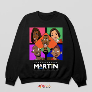 Chillin' with Martin Retro Sitcom Black Sweatshirt