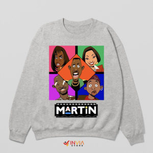 Chillin' with Martin Retro Sitcom Sport Grey Sweatshirt