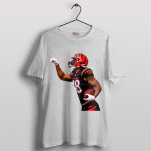 Cincinnati Football Fanwear Joe Mixon Sport Grey T-Shirt