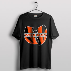 Cincinnati Hip-Hop Who Dey Wu Tang Black T-Shirt