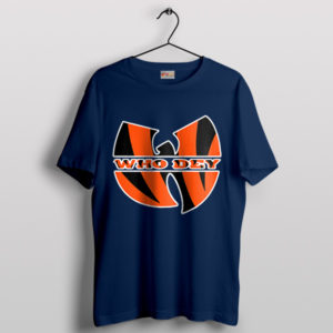 Cincinnati Hip-Hop Who Dey Wu Tang Navy T-Shirt