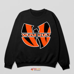 Cincinnati Pride Who Dey Wu Tang Black Sweatshirt