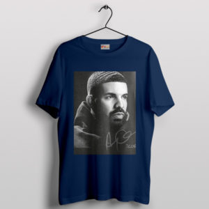 Classic Drake Elegance Signature Navy T-Shirt