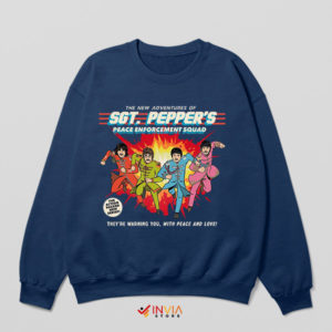 Classic Sgt. Pepper's Comic Fan Art Navy Sweatshirt