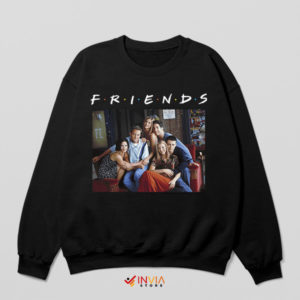 Classic TV Show Friends Characters Black Sweatshirt