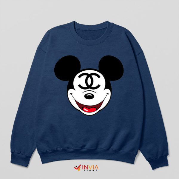 Coco Classic Mickey Mouse Head Navy Sweatshirt