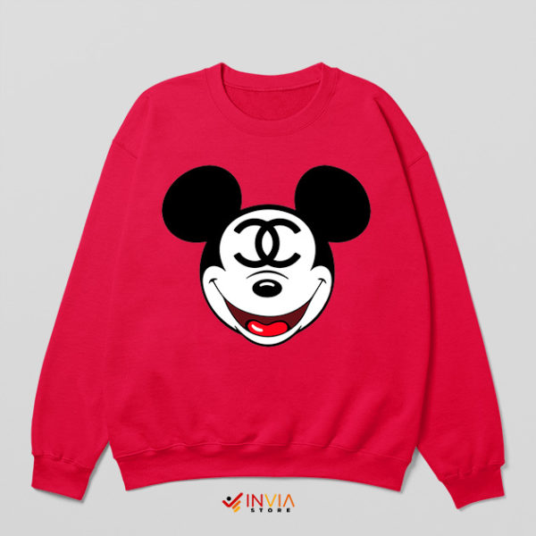 Coco Classic Mickey Mouse Head Red Sweatshirt