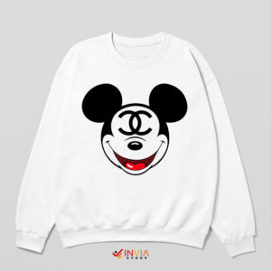 Coco Classic Mickey Mouse Head White Sweatshirt