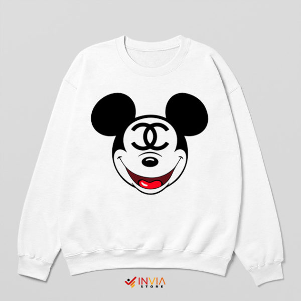 Coco Classic Mickey Mouse Head White Sweatshirt