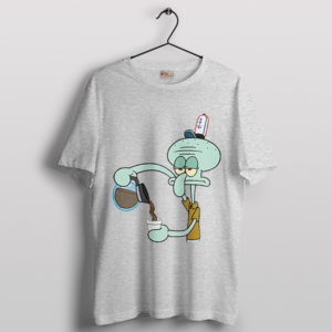 Coffee Break with Squidward Funny Sport Grey T-Shirt