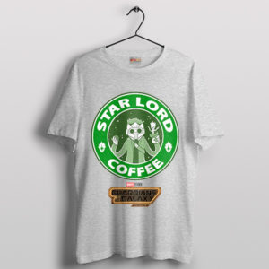 Coffee Quest with Star-Lord Guardians Sport Grey T-Shirt